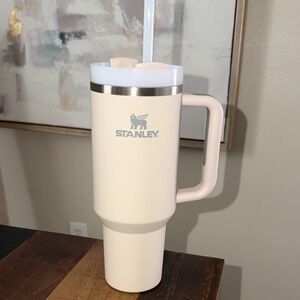 Stanley Soft Touch Cream Travel Tumbler with Handle 40 oz